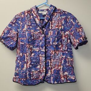 Vintage Hawaiian Airlines Stewardess Shirt M